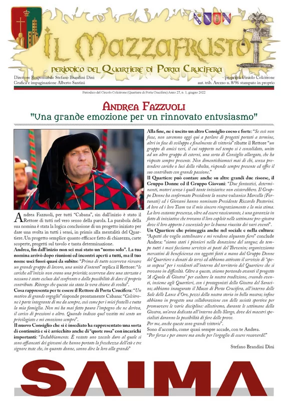 IL MAZZAFRUSTO - Anno 27 - n. 01 - giugno 2022