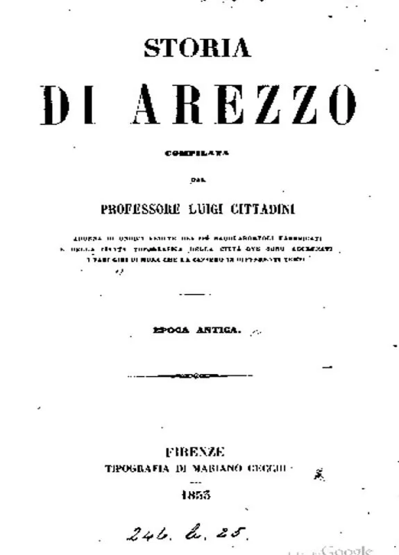Storia di Arezzo in epoca antica - L. Cittadini