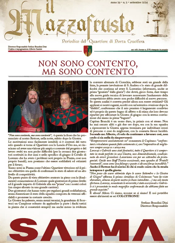 IL MAZZAFRUSTO - Anno 29 - n. 02 - settembre 2024
