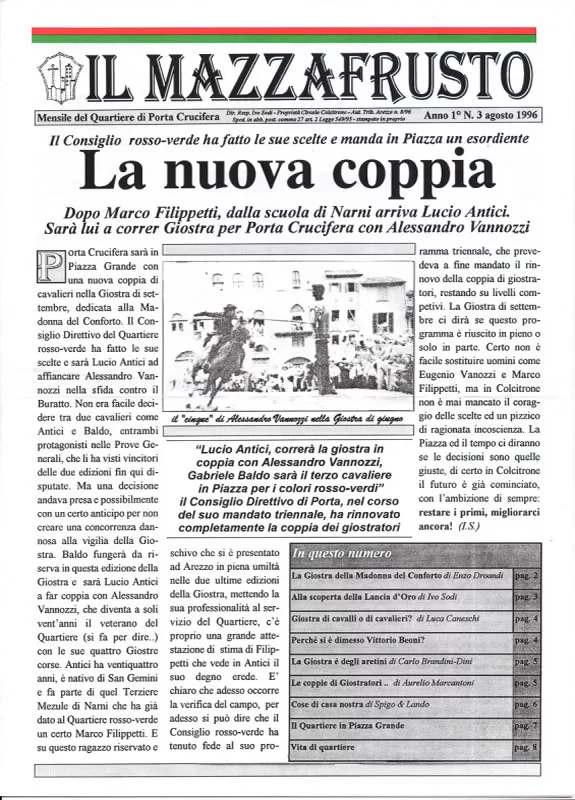 IL MAZZAFRUSTO - Anno 01 - n. 03 - agosto 1996
