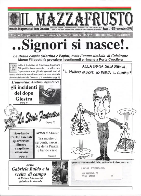 IL MAZZAFRUSTO - Anno 01 - n. 05 - novembre 1996