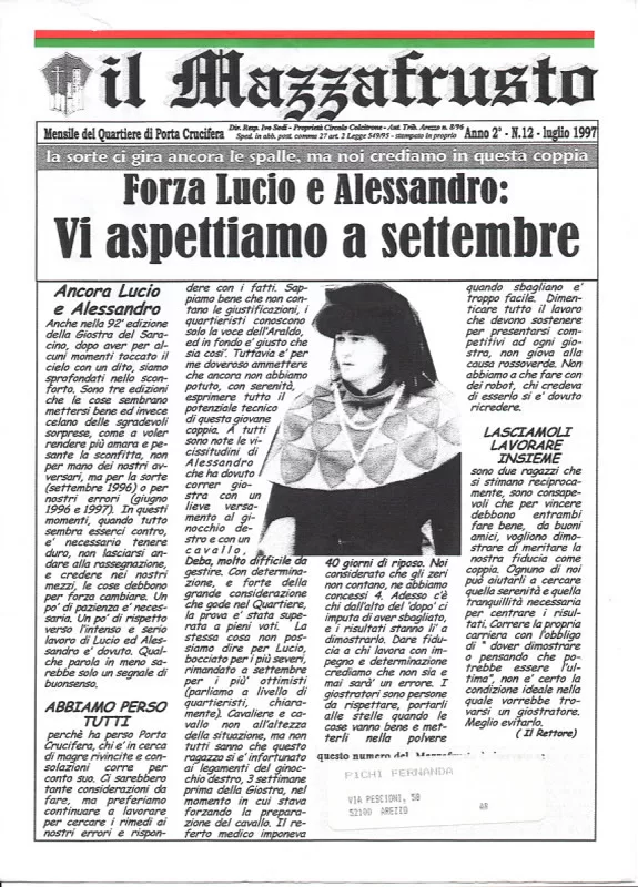 IL MAZZAFRUSTO - Anno 02 - n. 12 - luglio 1997