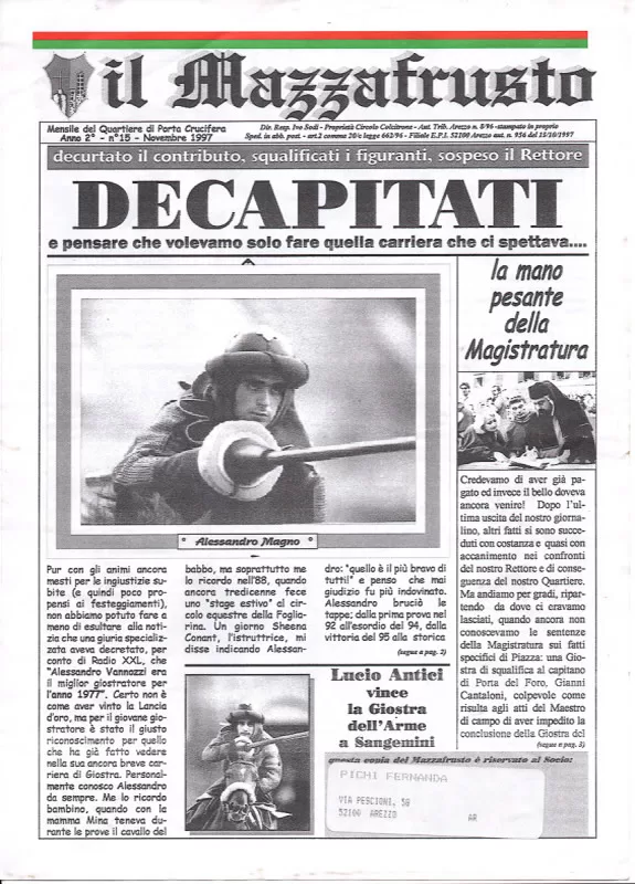 IL MAZZAFRUSTO - Anno 02 - n. 15 - novembre 1997