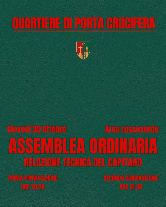 Il Consiglio Direttivo convoca...