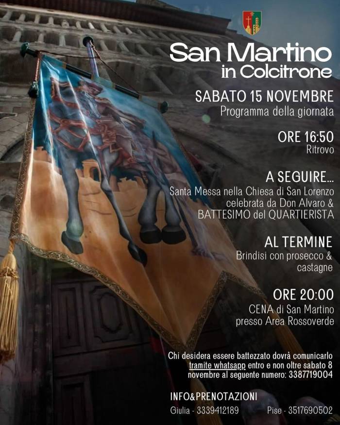 SAN MARTINO ❤️💚

SABATO 15 NOVEMBRE si...