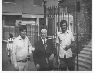 Guido Rossi, il Sig. Cenni, contradaiolo della Lupa, e Roberto Chiodini