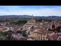 Arezzo vista con il drone da nord-ovest | Riprese aeree 4K | Click and Fly Toscana