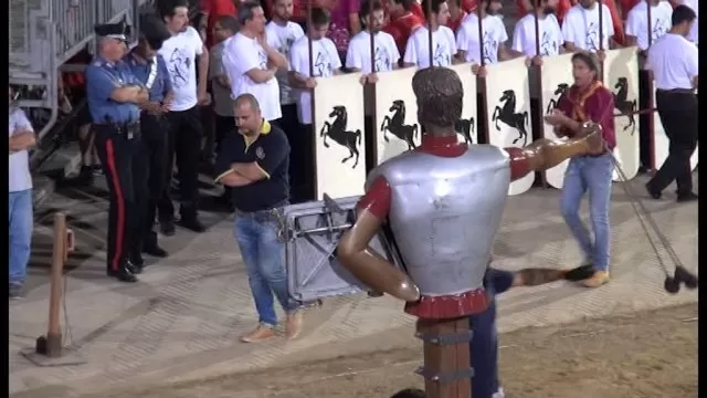 Giostra, Porta Crucifera vince la Prova Generale: doppio 5 di Lorenzo Vanneschi - cvz-Qhcw_pg