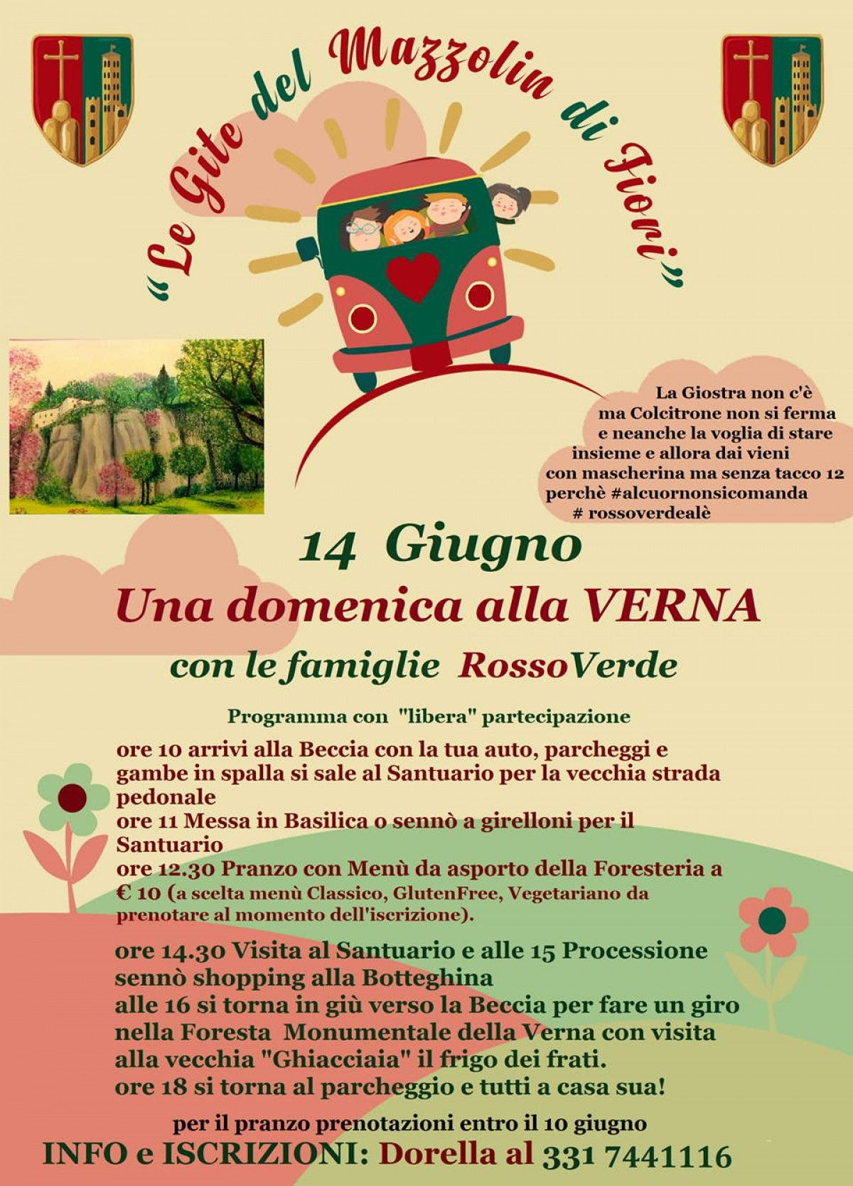 Domenica 14 si riaccendono i cuori Rosso Verdi - Tutti alla Verna