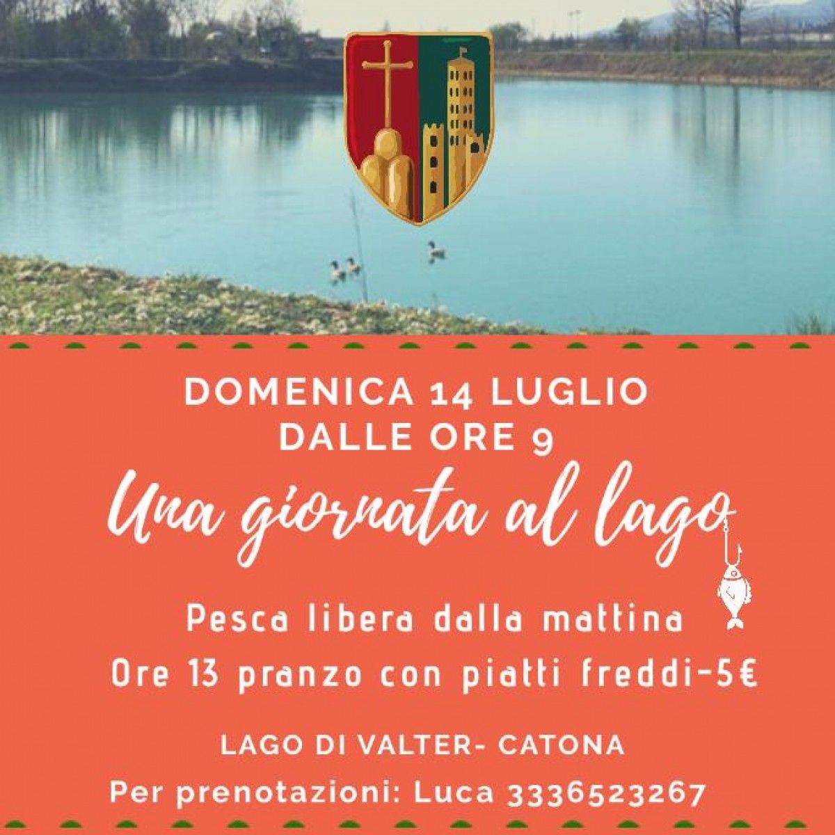 Una domenica di pesca rosso verde