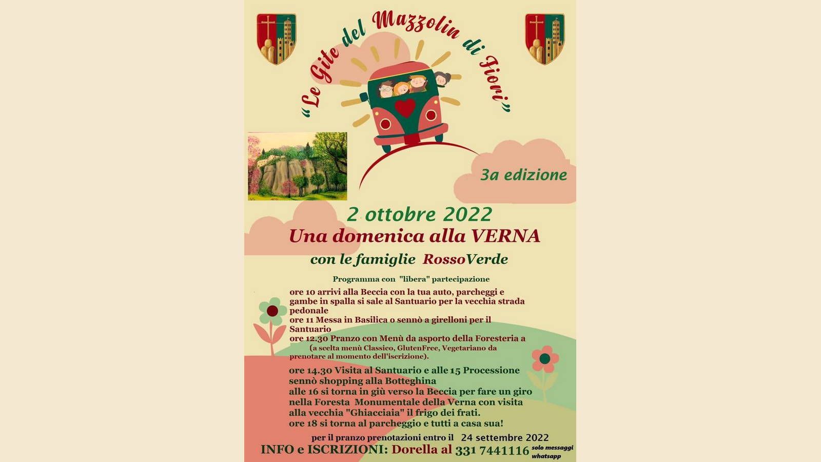 Domenica 2 ottobre con le donne alla Verna!!