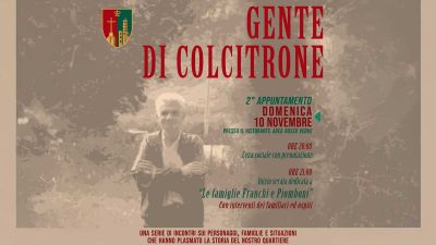 “Gente di Colcitrone” domenica 10 il secondo appuntamento