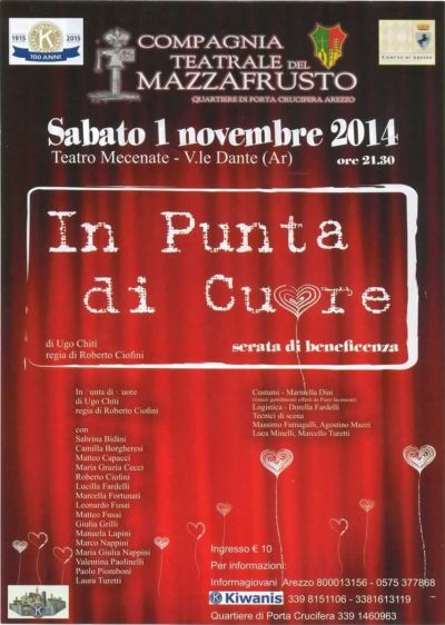 Torna in scena la Compagnia teatrale del Quartiere di Porta Crucifera