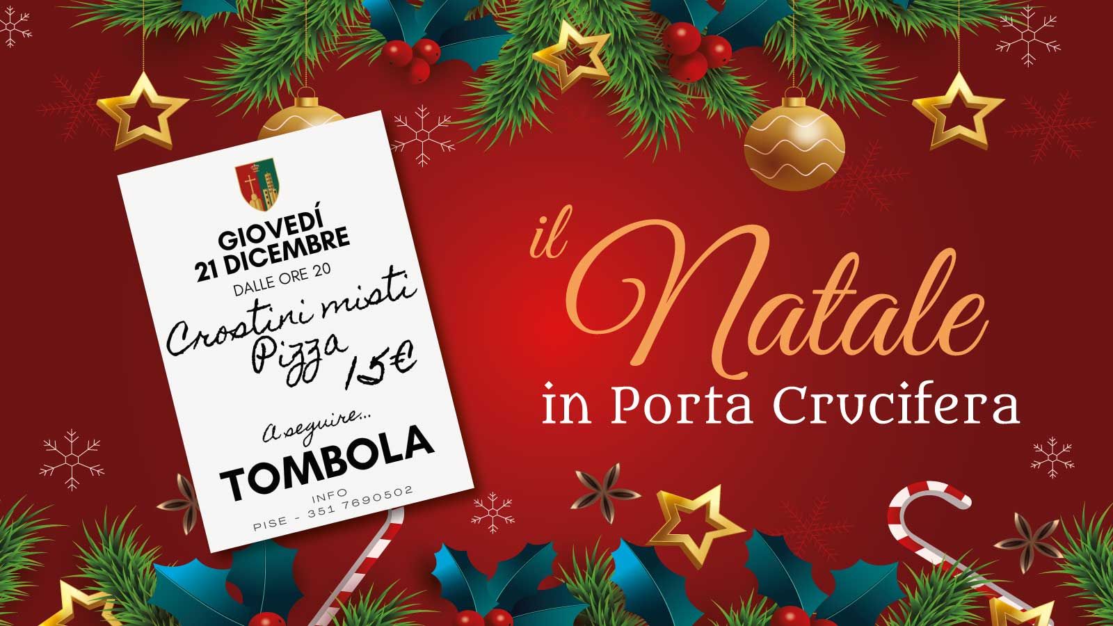 Crostini pizza e gran tombolata giovedì 21