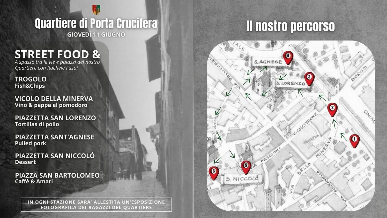 STREET FOOD & a spasso tra le vie del nostro Quartiere con Rachele Fusai