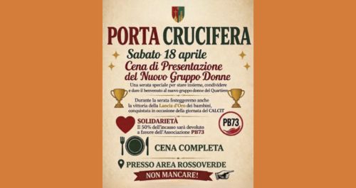 Cena di Presentazione del Nuovo Gruppo Donne