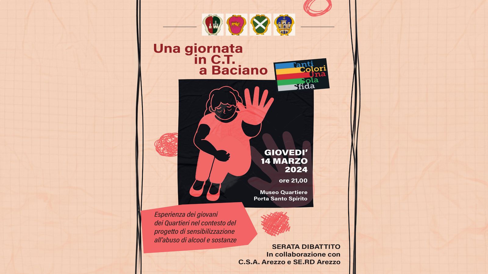 Tanti colori una sola sfida: Giovedì 14 marzo