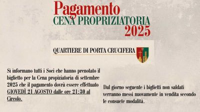 Pagamento Cena Propiziatoria