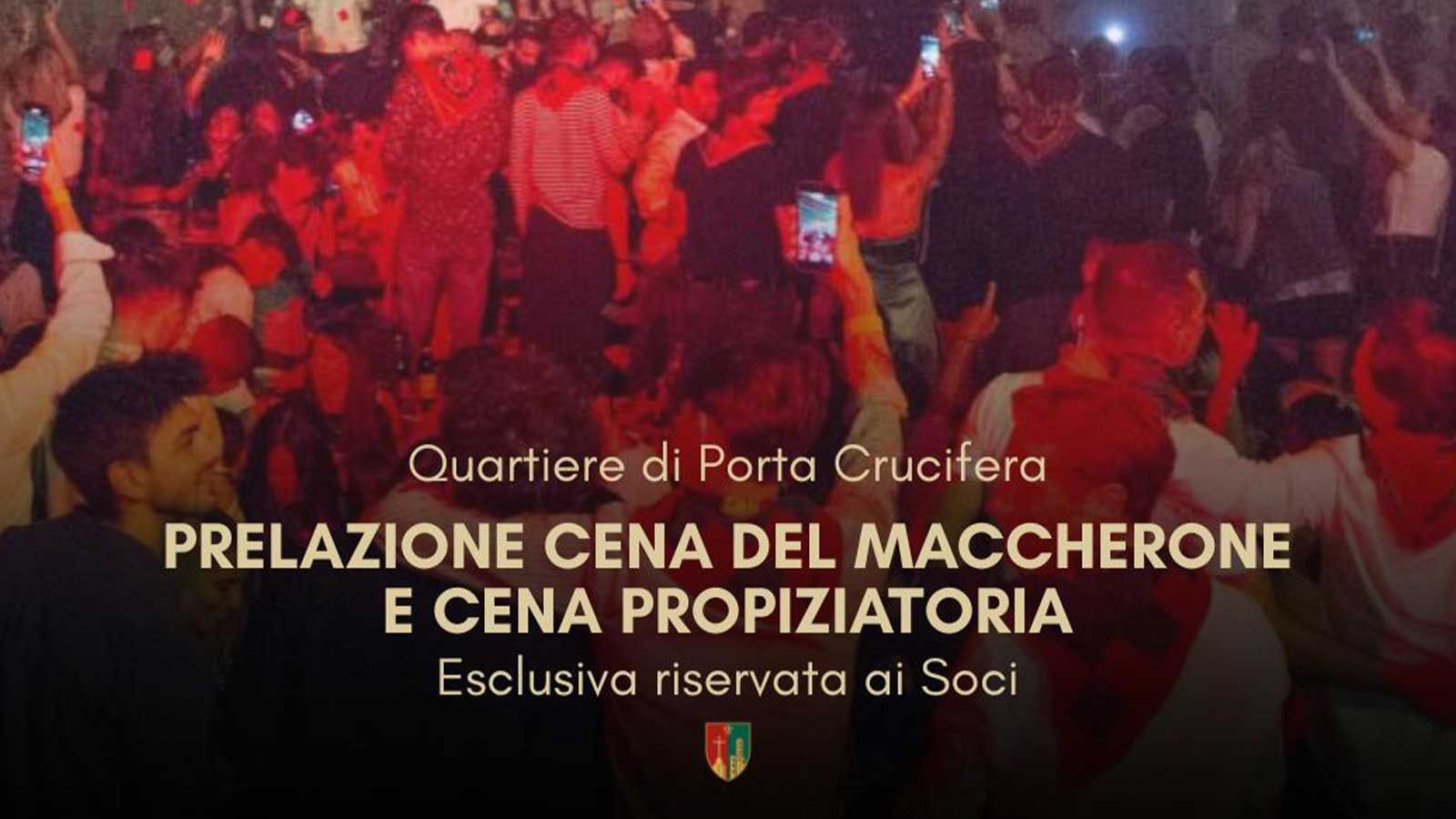 Info Cena del Maccherone e Cena Propiziatoria giugno 2026