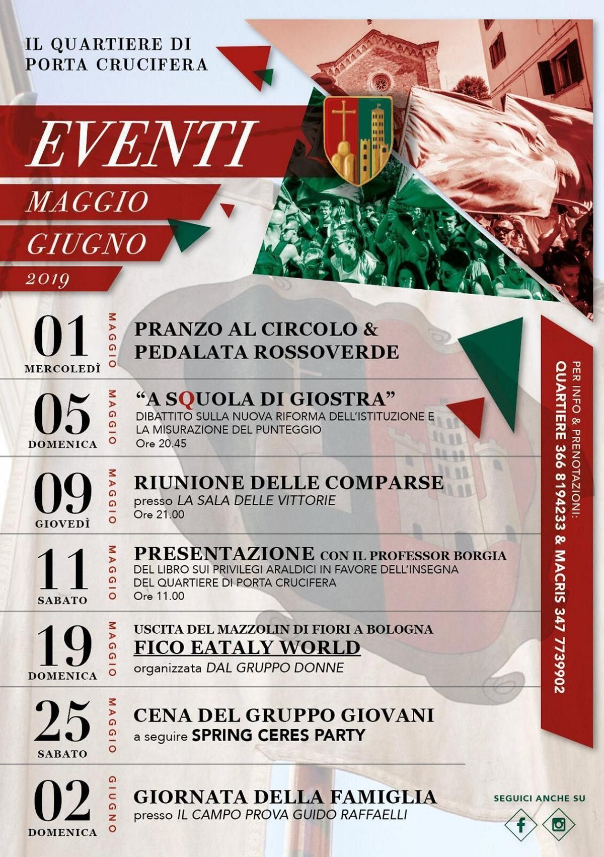 Maggio e giugno in Rosso Verde