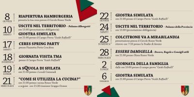 PROMEMORIA EVENTI MAGGIO-GIUGNO 2025