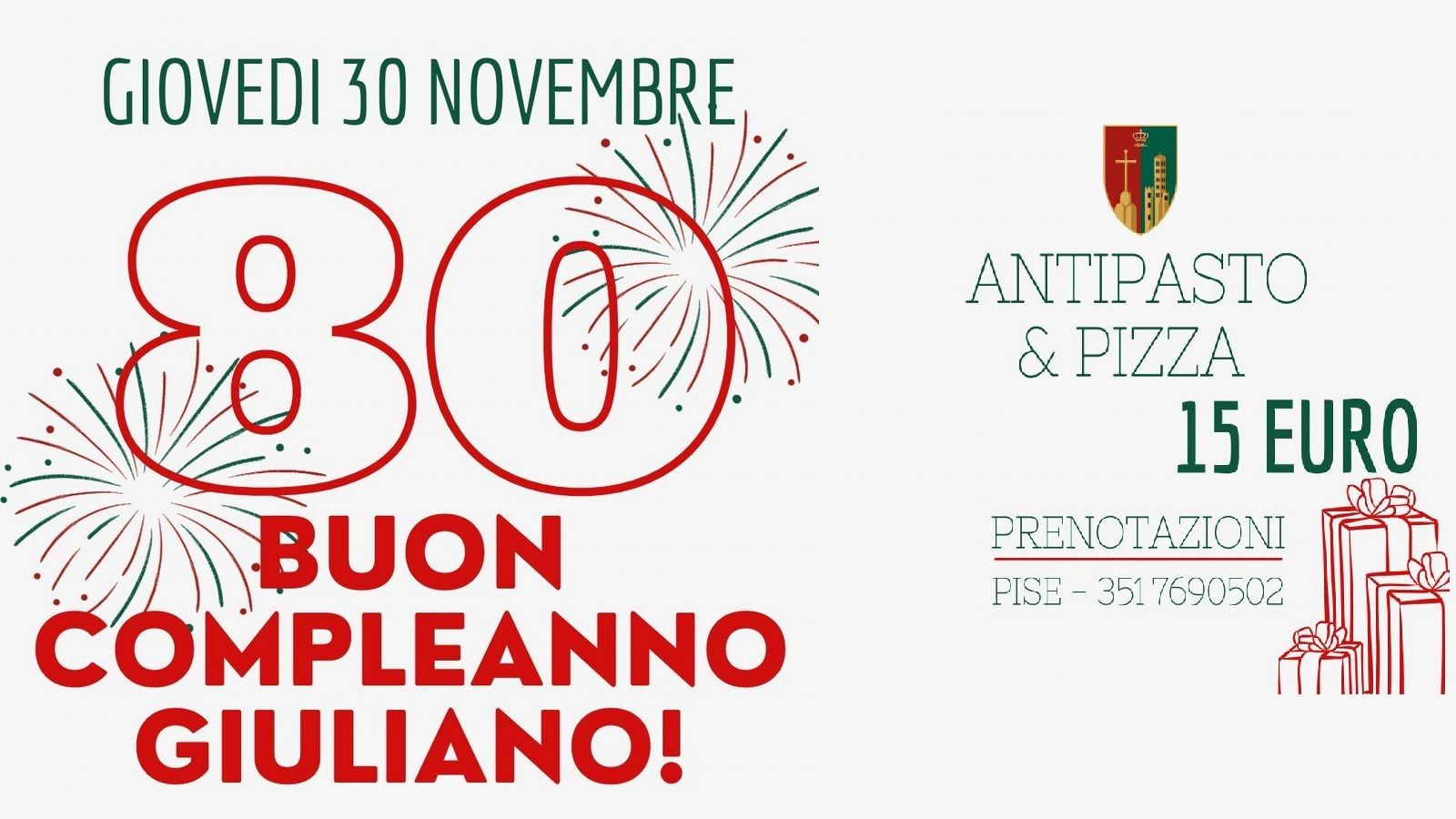 Buon compleanno Giuliano!