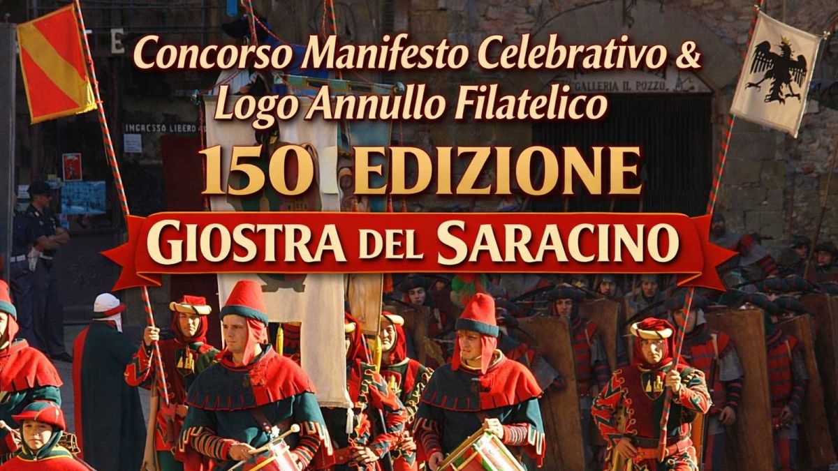 Concorso per manifesto e logo per l'annullo filatelico 150ª edizione della Giostra